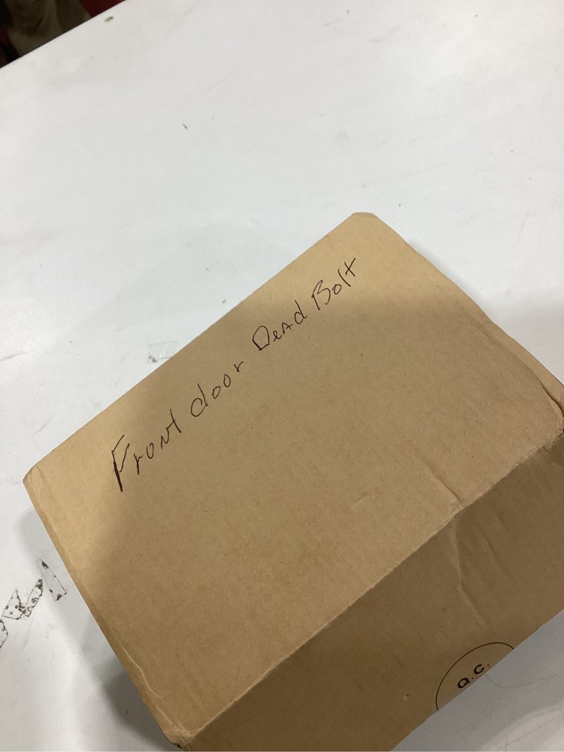 Condition photo showing As Is for 52HZ Fingerprint Door Lock, Keyless Entry Door Lock with Code, Voice Guidance Electronic Keypad Dead