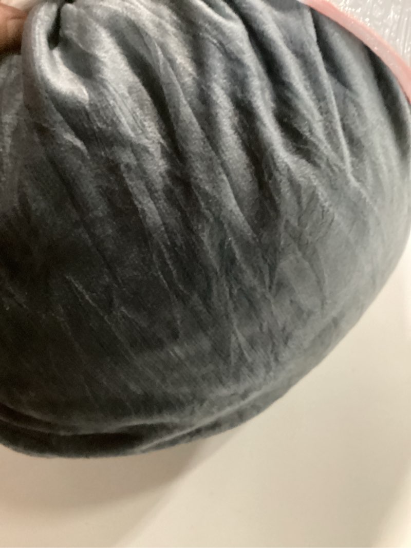 Condition photo showing Good Condition for Pregnancy Pillow, Full Body 57 Inch Maternity Pillow with Removable Washable Cover - Sleep Support for Legs, Back, Neck, Shoulder, HIPS, Belly for Pregnent Women, Black Grey Velvet Cover Black-grey Velvet