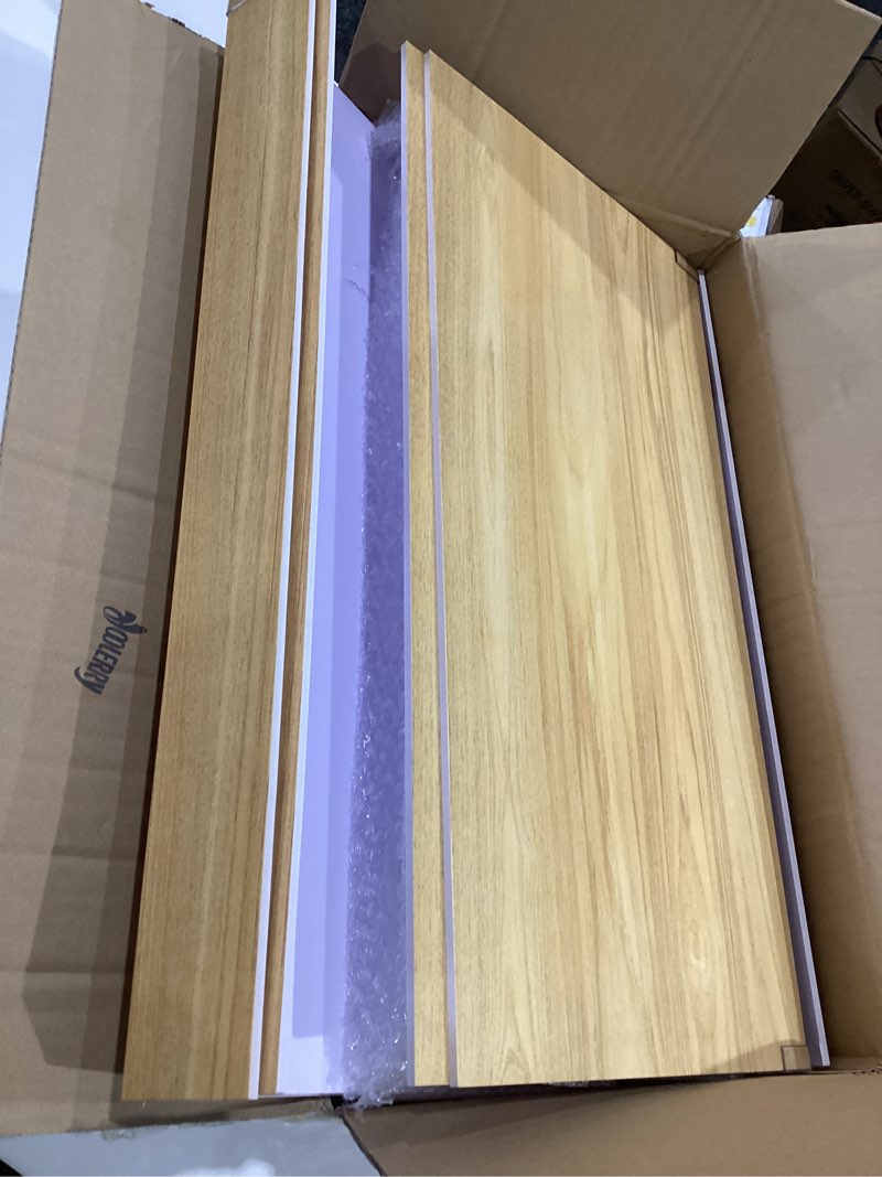Condition photo showing Good Condition for Hoolerry 5 Pcs Wire Shelf Covers Foamed PVC Wire Rack Covers for Removable Closet (Not Wood) Pantry Shelves for Cabinet Bathroom Kitchen Shelving Decoration(Wood Color,24 x 12 Inch) 24 x 12 Inch Wood Color