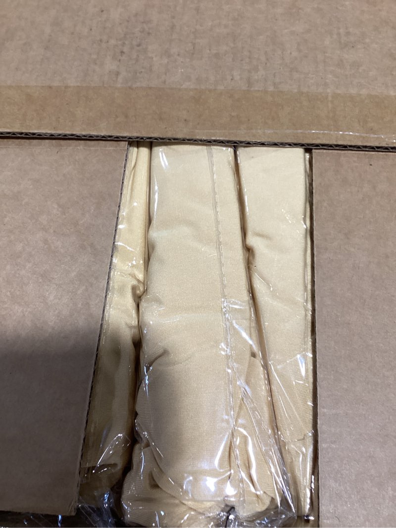 Condition photo showing Good Condition for 8 foot picnic table cover fitted 10 pack elastic outdoor tablecloths for rectangle tables waterproof stretch washable patio folding spandex table cloth camping banquet parties (champagne,30" x 96") champagne 30"x96" (pack of 10)