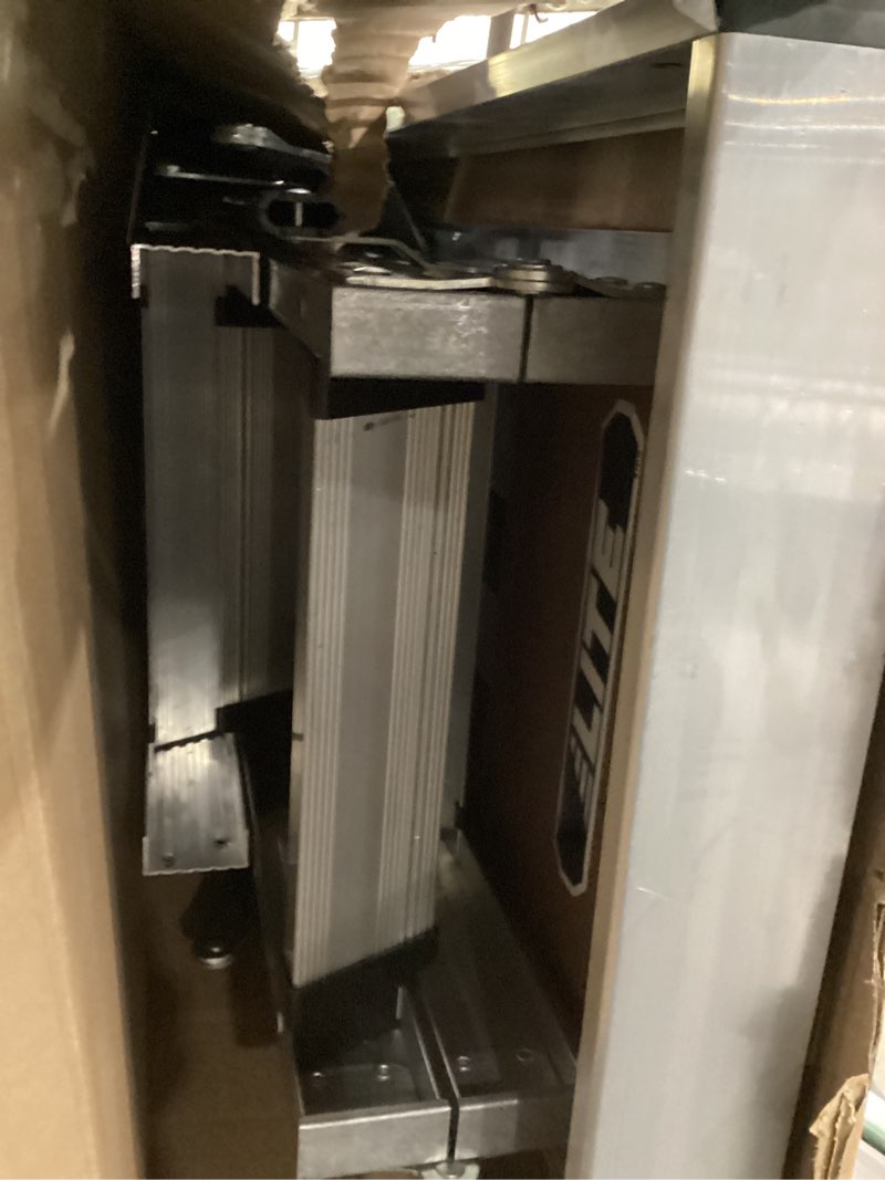 Condition photo showing As Is for LITE 10-Foot Aluminium Attic Ladder 54" W x 22.5" H (Rough Opening), 375-Pound Load Capacity, Type IAA, AP2240MS