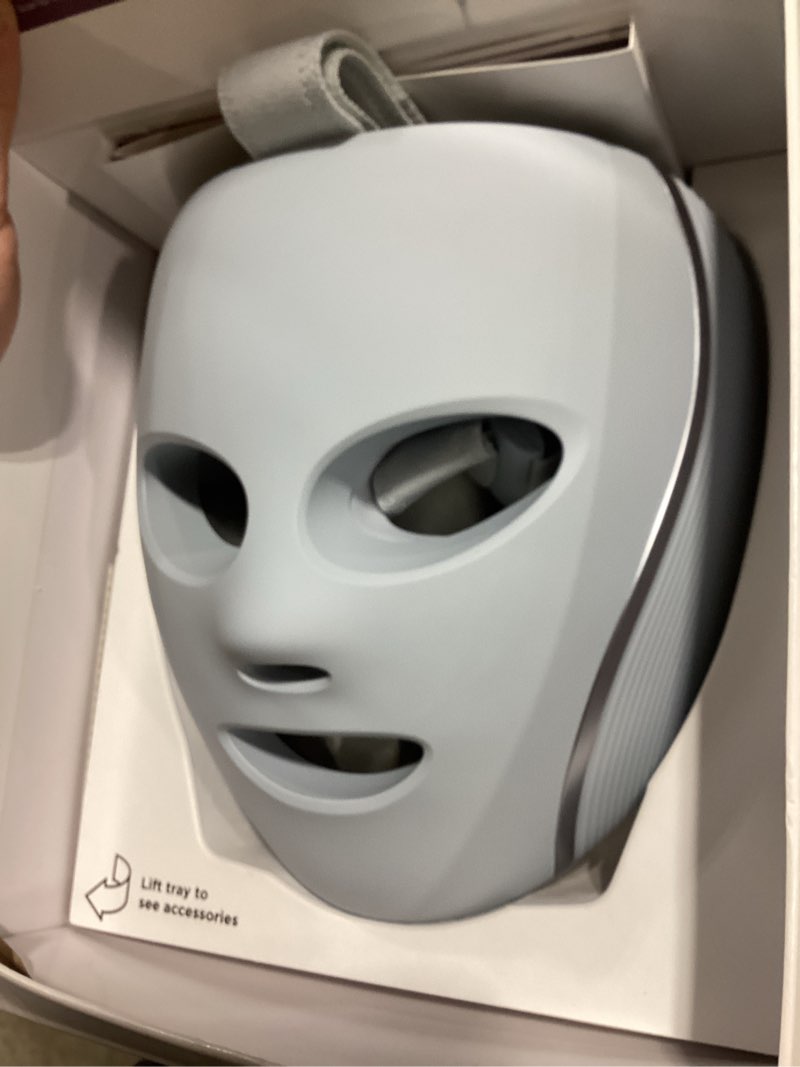 Condition photo showing Good Condition for shark cryoglow led face mask with under-eye cooling, anti-ageing & blemish repair, red & blue led, infrared light therapy, usb-c, remote control, storage bag, blue frost, fw312