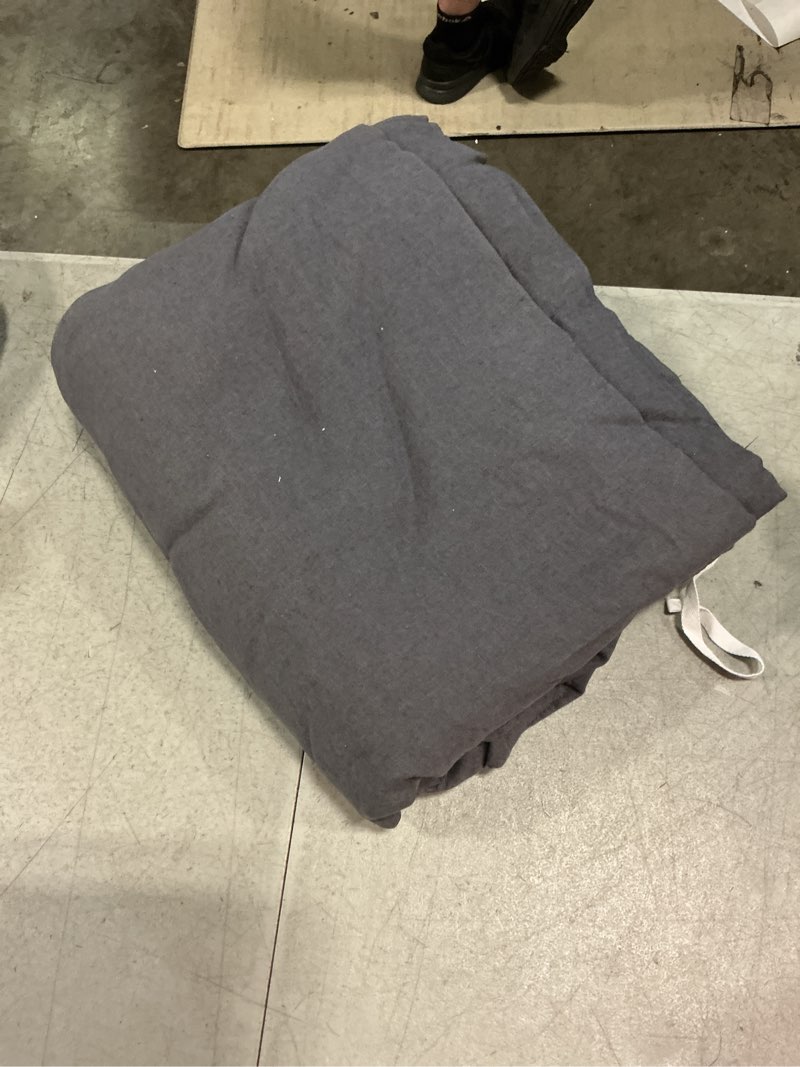 Condition photo showing New/Like New for european linen duvet cover set, full/queen, charcoal