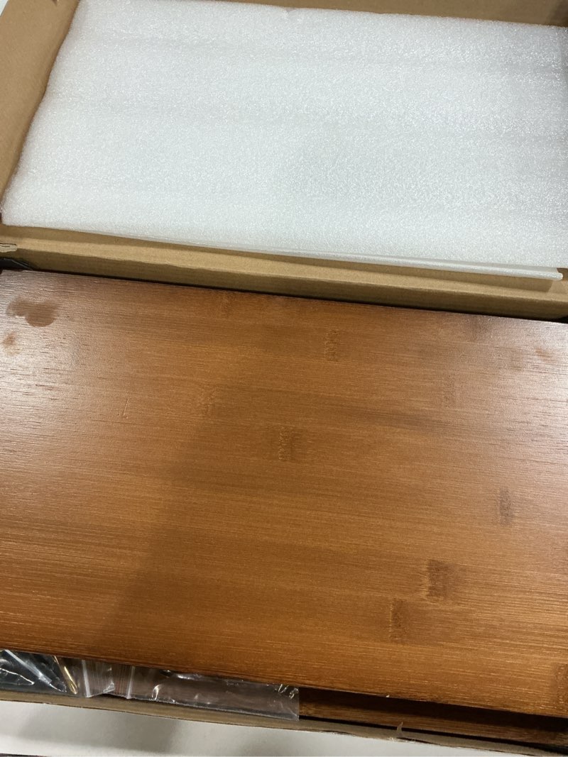 Condition photo showing As Is for Vintage Bread Box for Kitchen Countertop - Retro Brown Bread Storage Box Breadbox Brown Plus