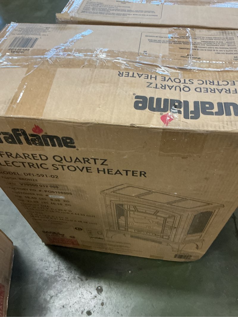 Condition photo showing New/Like New for duraflame Infrared Quartz Electric Stove Heater - DFI-591-02 - Bronze