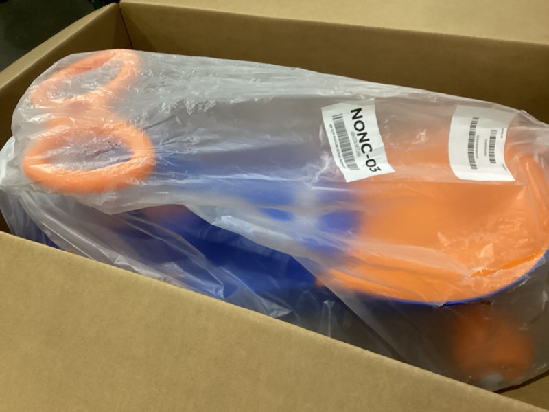 Condition photo showing Good Condition for Wiggle Car - Ride on Toy for Ages 3 and Up - Toddler Ride on Toys with no Batteries, Gears, or Pedals Just Twist, Wiggle, and Go by Lil’ Rider ( Blue and Orange)