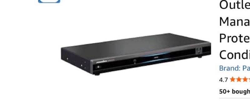 panamax mr4000 mr4000 8-outlet home theater power management with surge protection and power conditioning, color