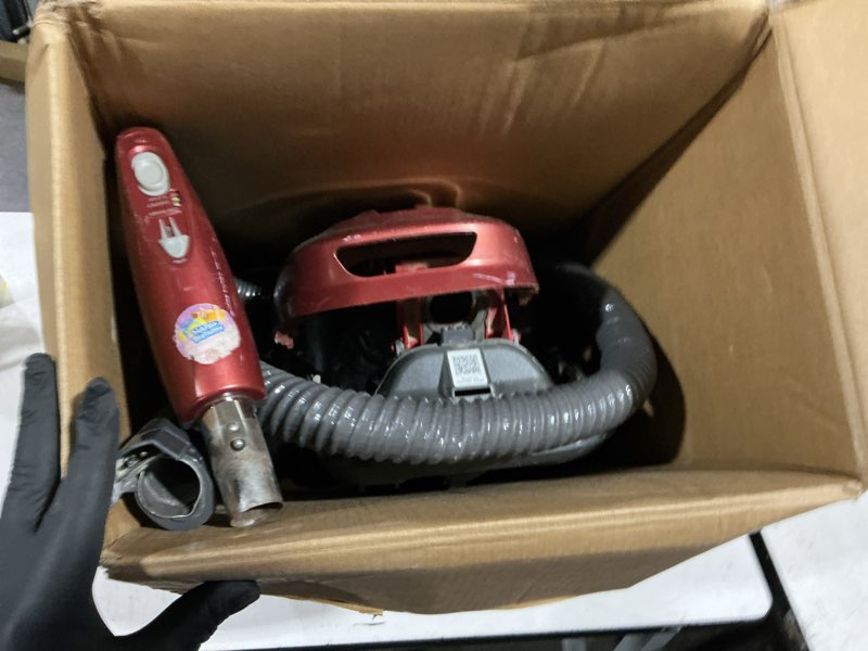 Condition photo showing As Is for kenmore 81414 bagged canister vacuum cleaning tools, 400 series + telescoping wand, red