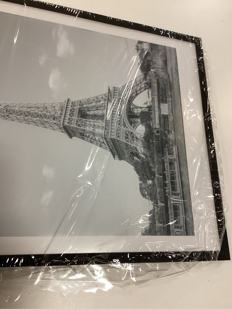 Condition photo showing As Is for upsimples 18x24 Picture Frame, Display Pictures 16x20 with Mat or 18 x 24 Without, Wall Hanging Poster Frames, Black, 1 Pack Black 18x24