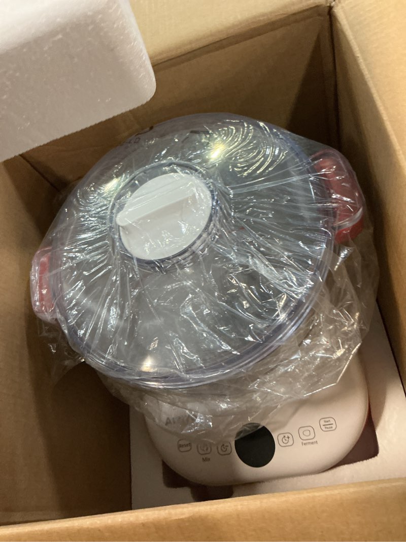 Condition photo showing Good Condition for aiziyo doughchief, 7.4qt dough mixer, dough maker with ferment function, bread maker with 304 stainless steel bowl, removeable lid, touch panel control, proofing box for pizza & bread red 7.4 qt