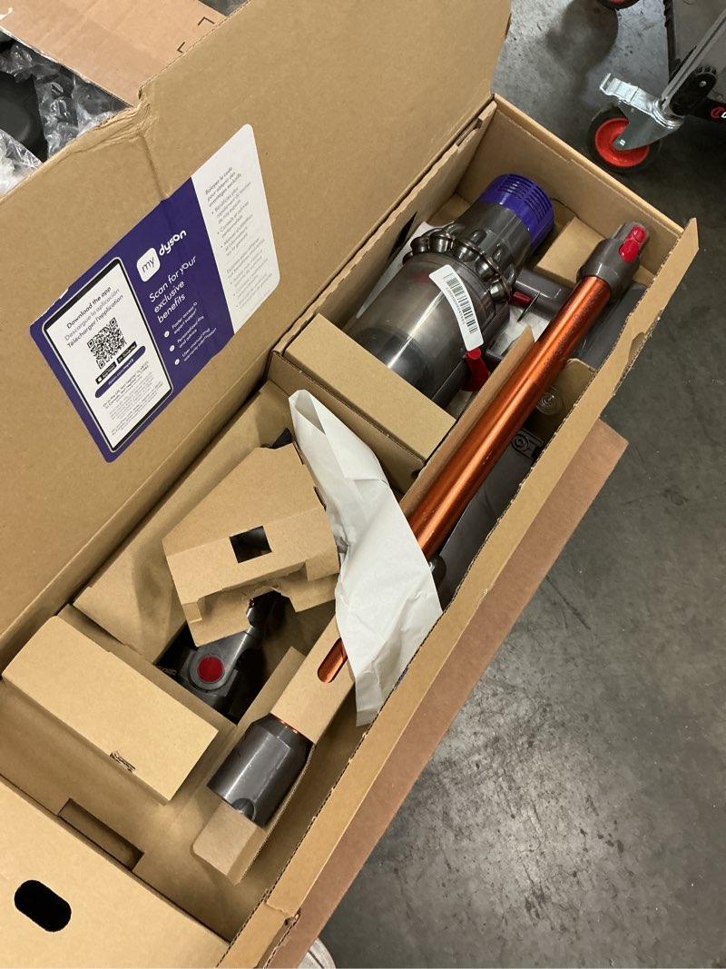 Condition photo showing As Is for Dyson V15 Detect Plus Cordless Vacuum, Illumination Reveals dust, 240AW, 3 Power Modes, Up to 60 Minutes,² Deep Cleans Hard Floors and Carpets, Detangles pet Hair, Converts to Handheld