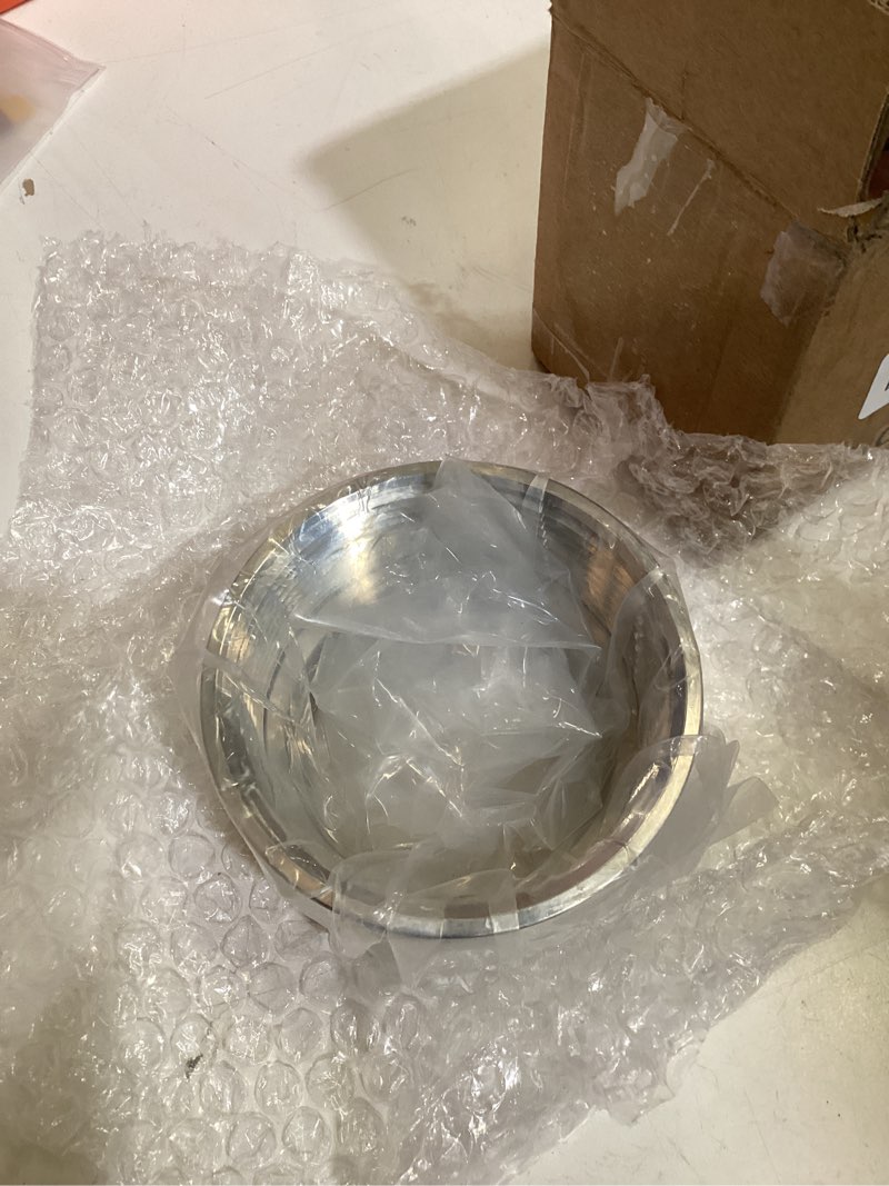 Condition photo showing As Is for dernord 3'' tri clamp adapter to 3 inch fnpt thread ferrule sanitary pipe fitting 3" fnpt?3" tri clamp type?
