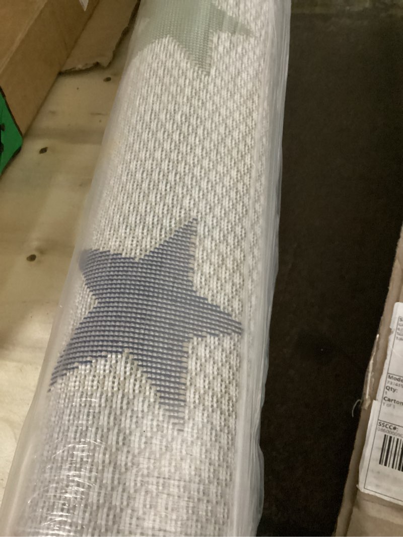 Condition photo showing Good Condition for Superior Indoor Outdoor Area Rug, Perfect for Patio, Bedroom, Kitchen, Laundry Room, Entryway, Playroom, Nursery, Carpet Cover, Modern Contemporary Stars, Juniper Collection, 4' x 6', Cream Juniper - Cream 4' x 6' (Rectangular)