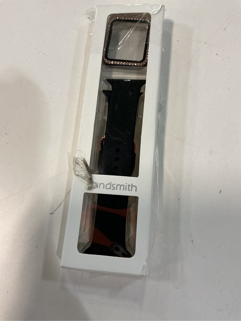 Condition photo showing Good Condition for Slim Silicone Bands Compatible with Apple Watch Band 40mm 38mm 41mm 44mm 45mm 46mm 42mm Women Floral Breathable Braided Lace Thin Sport Strap Replacement Wristbands for iWatch SE Series 11 10 9 8 7 6 5 4 3 2 1 Black/Milk Tea/Starlight/Violet Smoke 38/40/41/42mm(Series 11 10)
