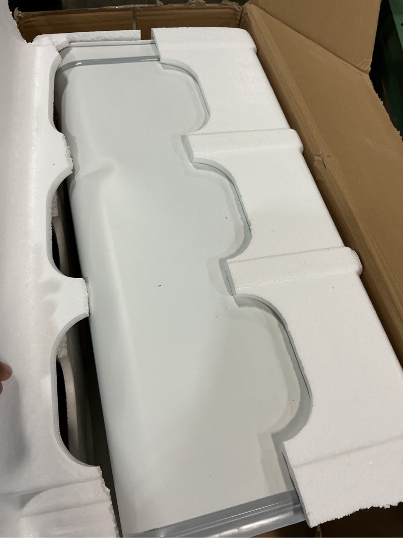 Condition photo showing Good Condition for itouchless 13 gallon motion sensor garbage container with odor filter, 50l touchless stainless steel kitchen bin, smart automatic lid, fingerprint-proof, pet-safe lock & soft-close, brilliant white chalk white