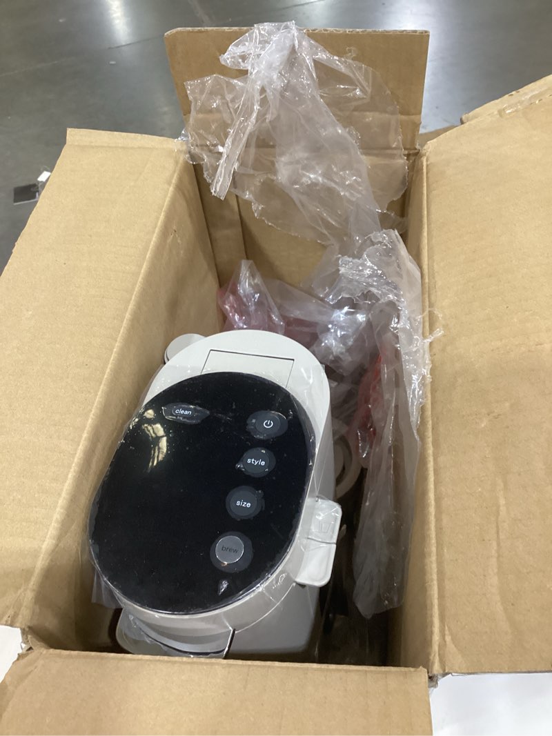 Condition photo showing Good Condition for Ninja Pod & Grounds | Coffee Maker | XL Single-Serve | K-Cup Pod Compatible | Brews Grounds | Compact Design | Built-In Milk Frother | 68-oz. Reservoir, 6-oz. Cup to 24-oz. Mug Sizes | Stone |PB055AST