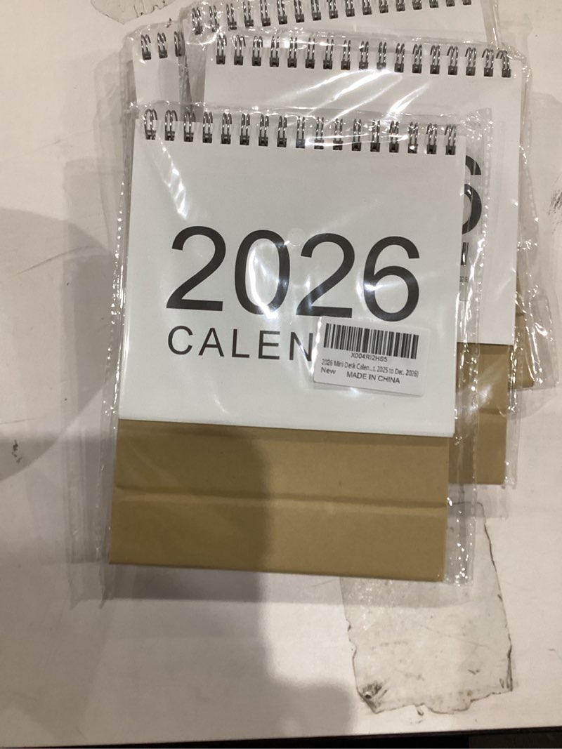 Condition photo showing New/Like New for 2026 Mini Desk Calendar Monthly Simple Style Flip Calendar 6.5" x 6" (Oct. 2025 to Dec. 2026) Simple Style 2026