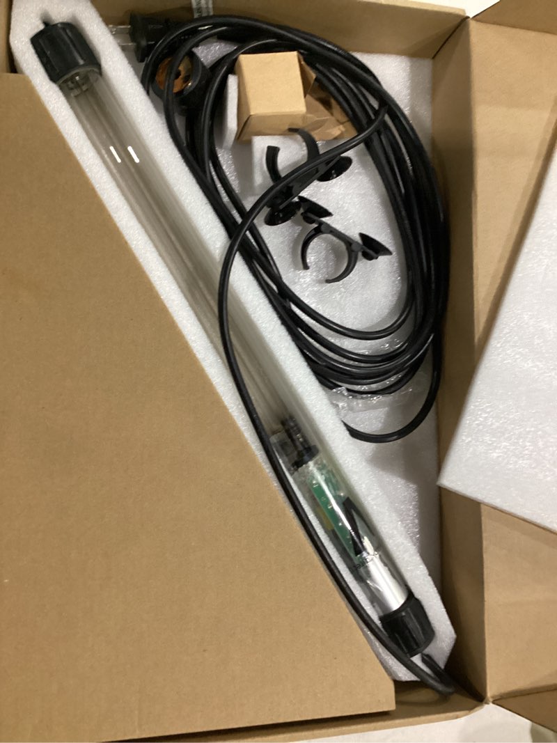 Condition photo showing Good Condition for (not tested)32w pond uv light for 200-2000 gallon, aquarium uv light, uv water clarifier for pond, cold plunge, koi pond, aquarium, swimming pool and fish tank for algea control 32w for 2000 gallon