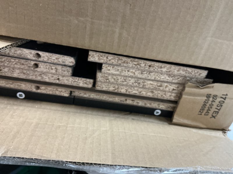 Condition photo showing As Is for furinno jaya space saving multimedia storage tower  espresso