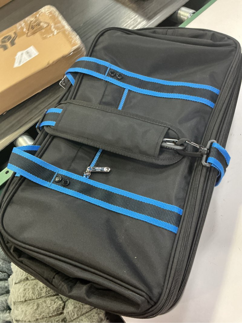 Condition photo showing Good Condition for rolling duffle bag with detachable wheels, large capacity expandable foldable suitcase for travel,collapsible luggage carry on duffel overnight weekend bags black