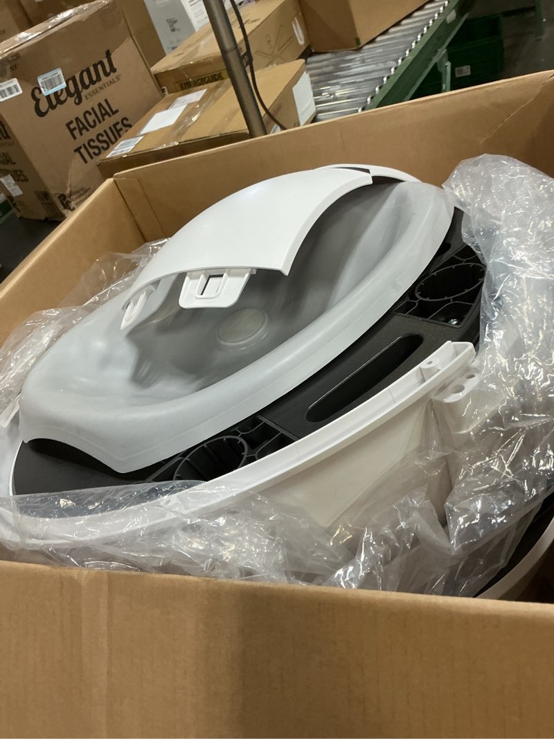 Condition photo showing As Is for petsafe scoopfree smartspin self-cleaning cat litter box - advanced odor control technology, app controlled with health monitoring white smartspin litter box