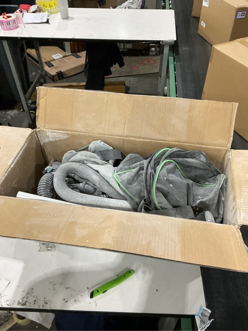 Condition photo showing As Is for Drywall Sander And Pole Sander Set, Popcorn Ceiling Removal Tool With Vacuum Dust Collector, Led Light, 900W Power Motor 900-1800 RPM Variable Speed For Drywall, Wood Floor, Deck Sanding