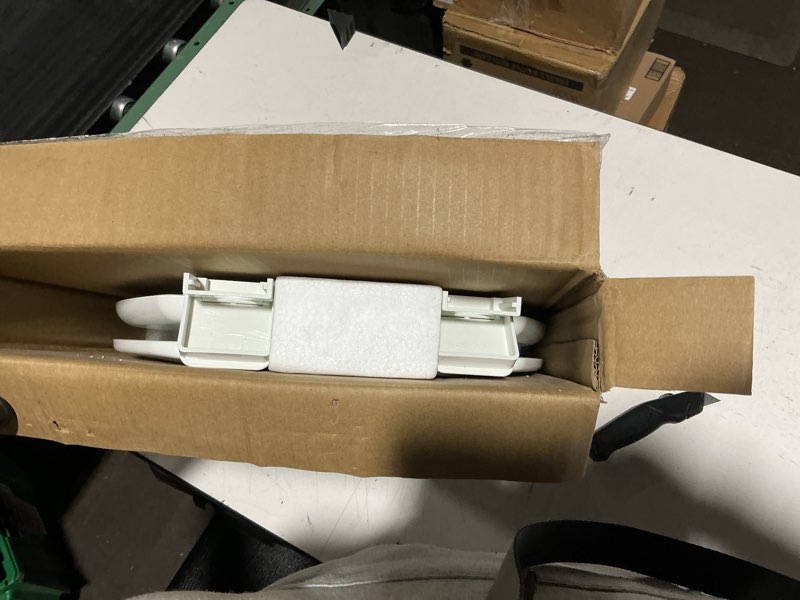 Condition photo showing Good Condition for Elongated Toilet Seat Angol Shiold Quiet-Close Molded Wood Toilet Seat with Non-Slip Adjustable Hinges, Anti-Pinch Bumpers, Easy Install & Clean?White, Elongated 18.5''? Elongated 18.5‘’ White