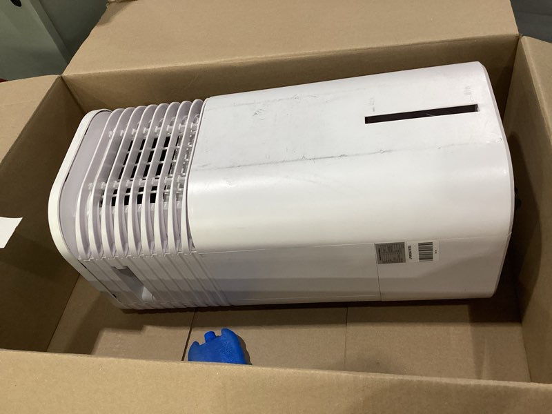 Condition photo showing As Is for USED NOT TESTED MISSING POWER CORD 4-IN-1 Portable Air Conditioners, Evaporative Air Cooler w/4 Modes & 3 Speeds, 15H Timer for Smart Auto-off, 2-Gal Tank for 20H Cooling,17FT Remote,No Hose Needed,120°Oscillating Swamp Cooler