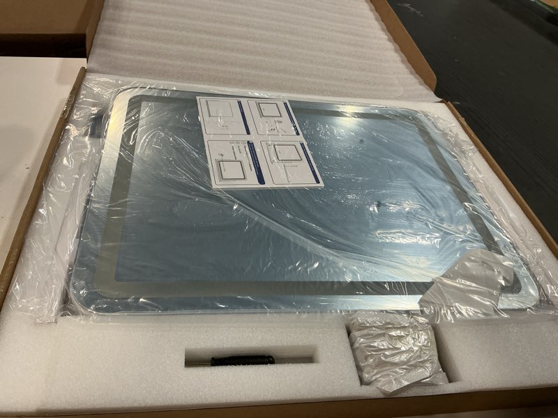 Condition photo showing New/Like New for FENNIO Vanity Mirror with Lights 22''x17'' Makeup Mirror with Lights,Vanity Mirror Touch Screen with 3-Color Lighting,Dimmable,for Vanity Desk Tabletop White 22"L x 17"W