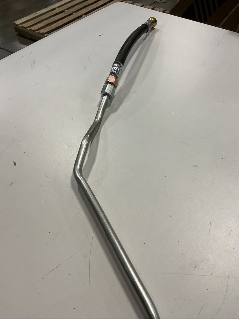 Condition photo showing As Is for dorman 624-892 automatic transmission oil cooler hose assembly compatible with select dodge models