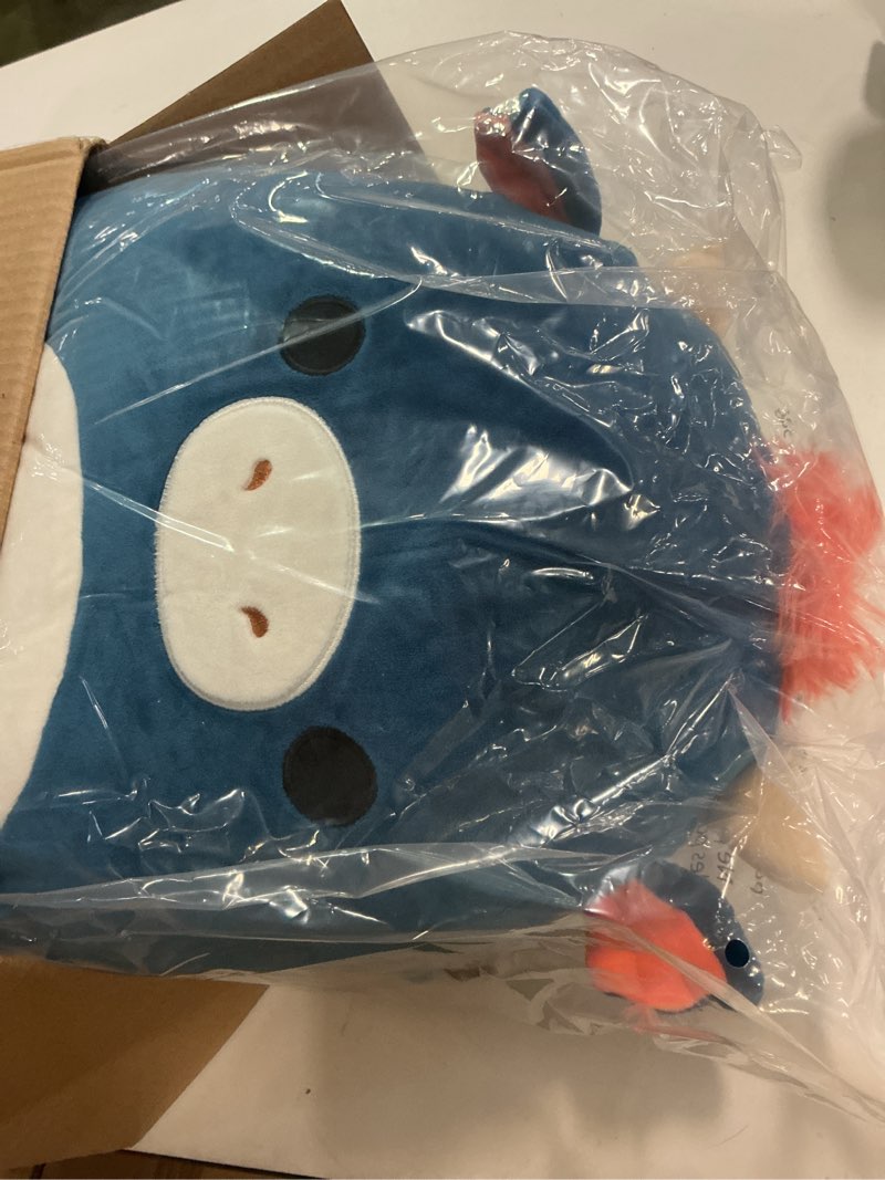Condition photo showing Good Condition for Squishmallows Original 14-Inch Carin Blue Dragon with Orange Mane - Large Ultrasoft Official Jazwares Plush