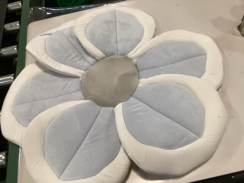 Condition photo showing As Is for Baby Bath Pad for Infant Bathtub Sink Flower Mat Tub Little Lotus - Petal Soft Supports Lounger Newborn Bathing Insert Seat Baby Essentials - Baby Gifts - 31" (Blue)