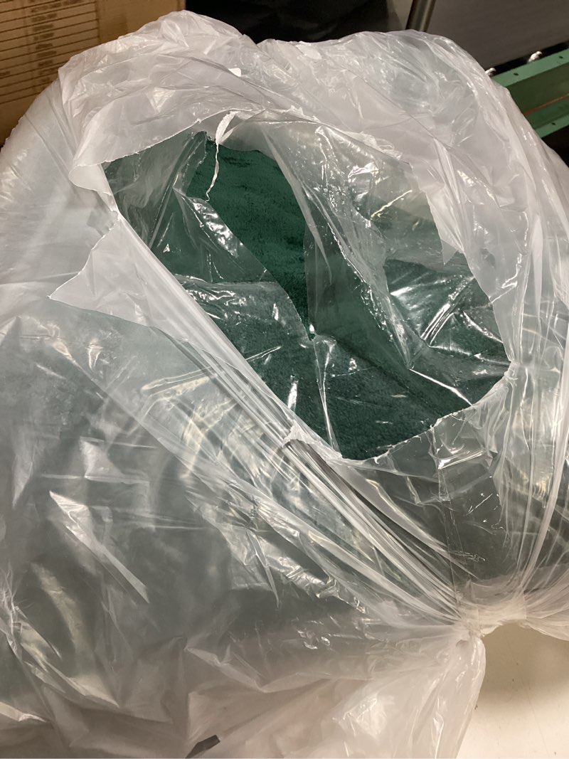 Condition photo showing As Is for Large Area Rugs for Bedroom Living Room - 6x9 Feet Ultra Soft Dark Green Rug Thickened with Memory-Foam, Solid Modern Minimalist Carpets for Home Decor, Non-Slip and Comfy Nursery Room Rugs 6x9 Feet Dark Green