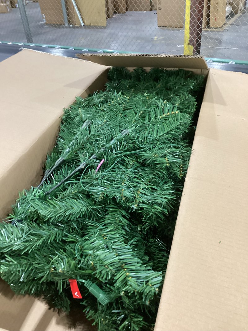 Condition photo showing New/Like New for Syhood 6ft Bendable Christmas Tree Pre-Lit Whimsical Christmas Bent Top Artificial Xmas Tree with LED Lights Ornament Bag, Green