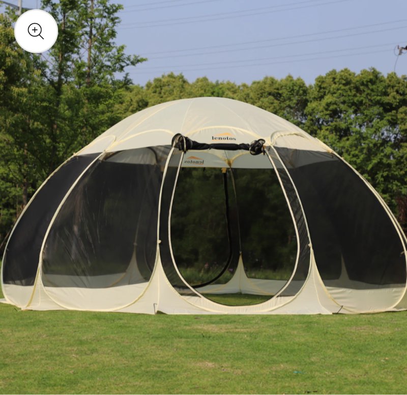 Pop Up Screen House, Outdoor Screen Tent for Camping, Screened Gazebo with Mosquito Netting, Carry Bag