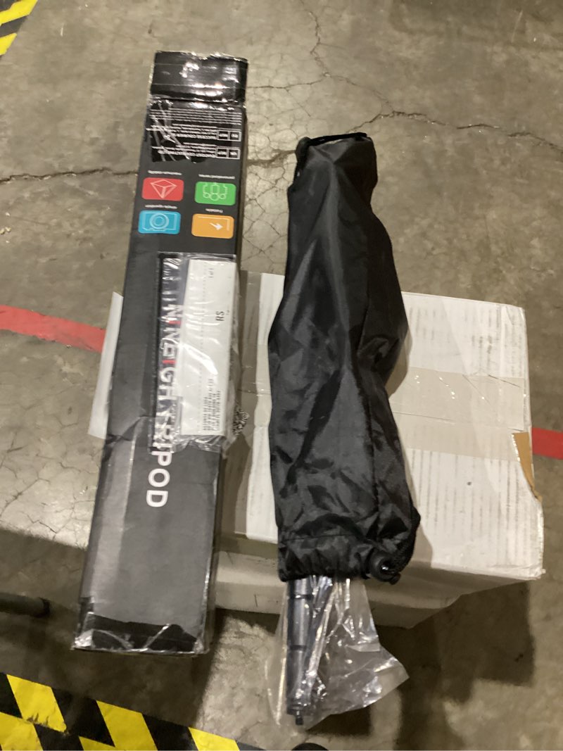 Condition photo showing New/Like New for Phone Tripod, 83” Cell Phone Tripod for iPhone, Tall Tripods Selfie Stick with Wireless Remote Extendable Phone Holder Stand for Camera Photo Video Recording 83 Inch Black