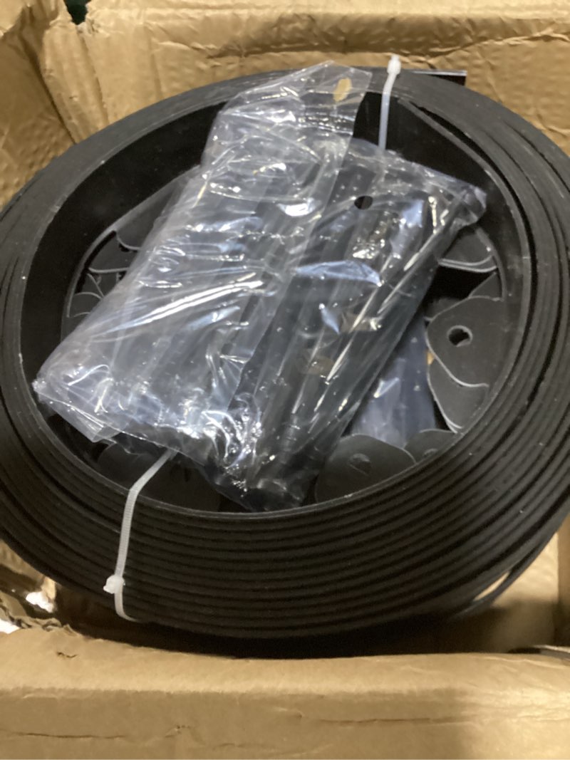 Condition photo showing Good Condition for gardzen 1.5" x 100' landscape edging kit, no dig lawn garden border with 120 pcs spikes, flexible edging border for mulch bed pathway paver 100ft