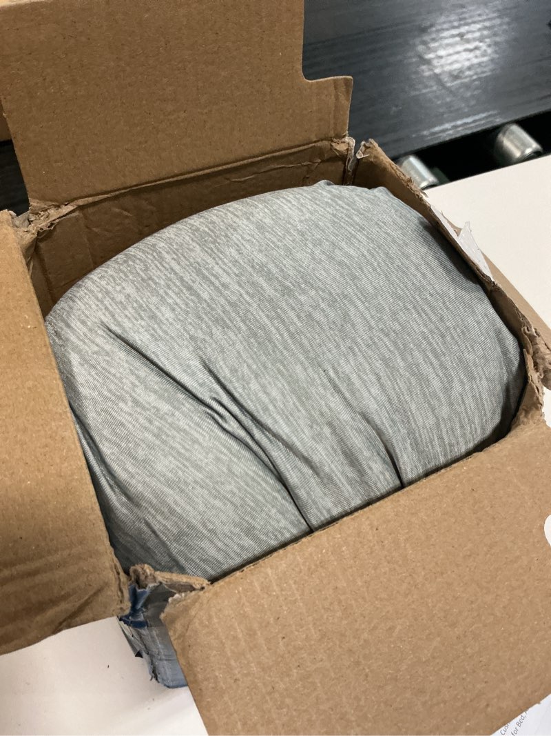 Condition photo showing Good Condition for 5 stars united knee pillow for back sleeping – cooling cover - memory foam cushion for sciatica pain relief – under leg support for sleeping on back – half moon bolster for bed, arctic gray arctic gray standard