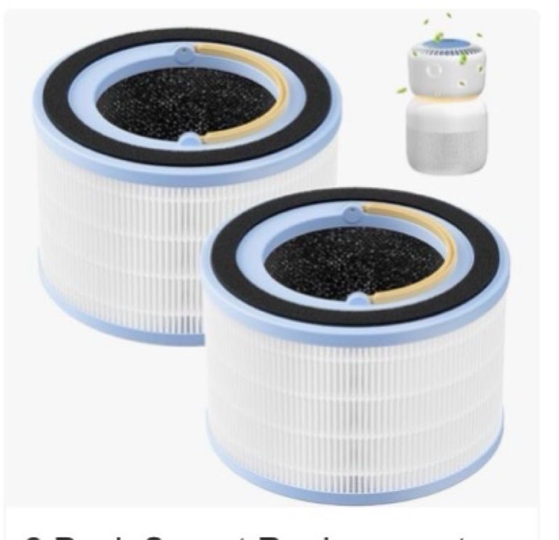 Leemone Sprout Air Purifier Replacement Filter Compatible with LEVOIT Air Purifier for Baby, 3-Layer