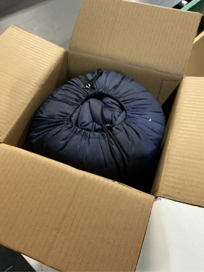 Condition photo showing Good Condition for Coleman Brazos 20/30°F Adult Cool-Weather Sleeping Bag with No-Snag Zipper & Stuff Sack, Machine Washable, Great for Camping, Traveling, Guests, & More PFAS-Free 30°f