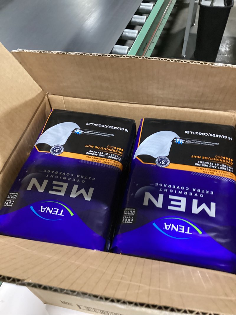 Condition photo showing Good Condition for TENA Incontinence Guards, Overnight Absorbency & Advanced Odor Protection, Incontinence Guards for Men, 96 ct Moderate Absorbency Super Absorbency