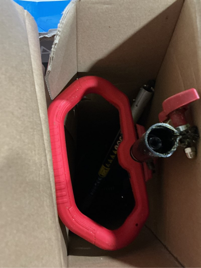 Condition photo showing As Is for hyper tough 17" 26cc 2-cycle gas powered curved shaft string trimmer