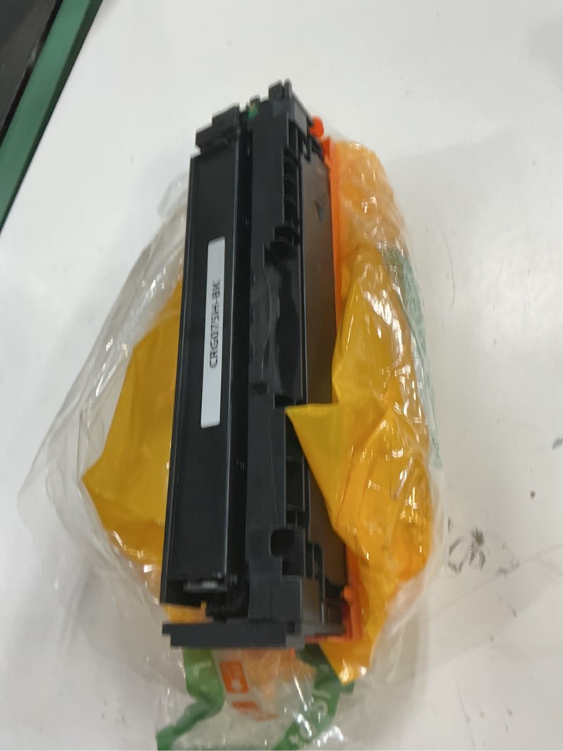 Condition photo showing As Is for 075 075h toner cartridge (with chip) replacement for canon 075 crg075 crg-075 toner for imageclass lbp646cdw lpb647cdw mf662cdw mf663cdw mf665cdw printer ink (4-pack, black cyan yellow magenta)