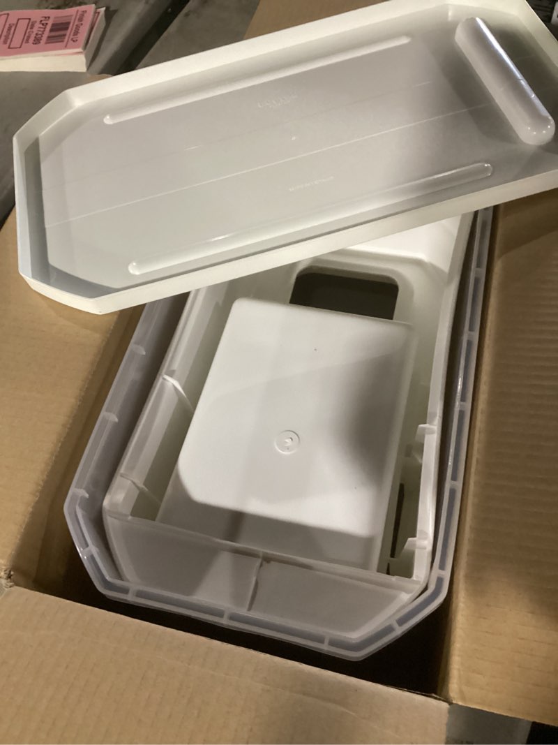Condition photo showing Good Condition for tayama 33 lbs. capacity rice dispenser grain storage container, white