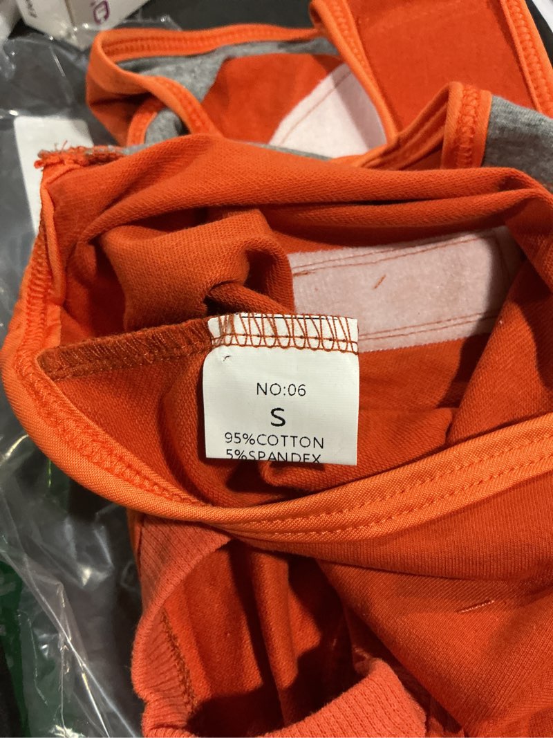Condition photo showing item condition for FUAMEY Dog Recovery Suit Male,Dogs Surgery Neuter Suits Puppy Spay Shirts for Female Protect Dog's Skin Anti Licking Abdominal Wounds Doggie Onesie Pet Bodysuit Alternative to Cone Orange S S(Back:11.4-13.4in,WT:7-15lbs) Orange