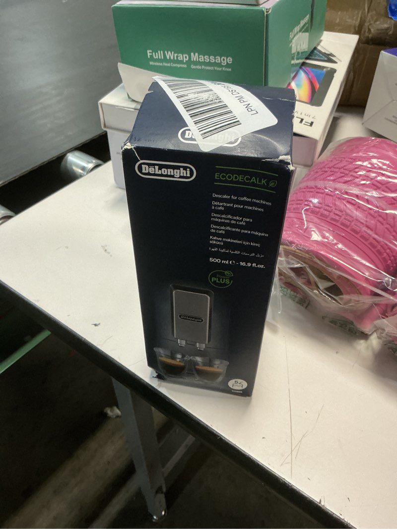 Condition photo showing New/Like New for De'Longhi EcoDecalk Descaler, Universal Descaling Solution for Coffee & Espresso Machines, 16.90 oz (5 uses) 16.9 Fl Oz (Pack of 1)