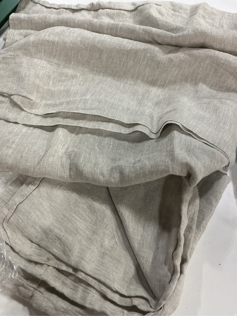 Condition photo showing Good Condition for quince, european linen pillowcase set of 2 /king/sand