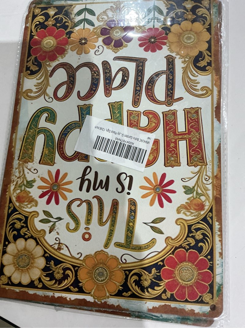 mnhlnc boho garden si...py place sign, 12x8 inch