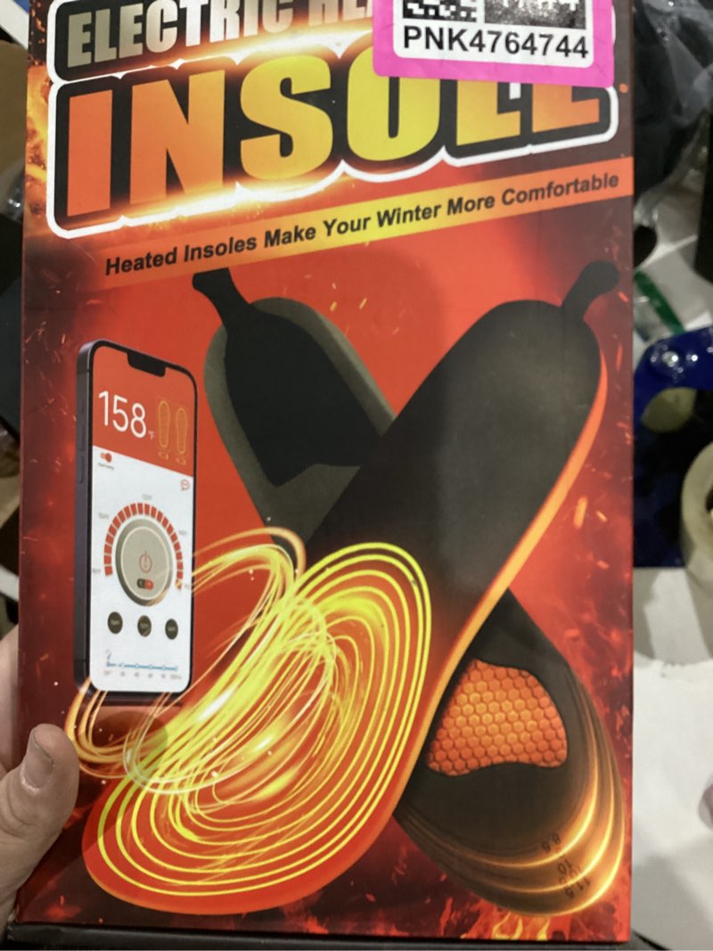 Condition photo showing New/Like New for Heated Insoles for Men & Women with APP Control, 5000mAh Heated Insoles Rechargeable, Electric Foot Warmers for Hiking, Skiing, Camping, Hunting, Outdoor Work