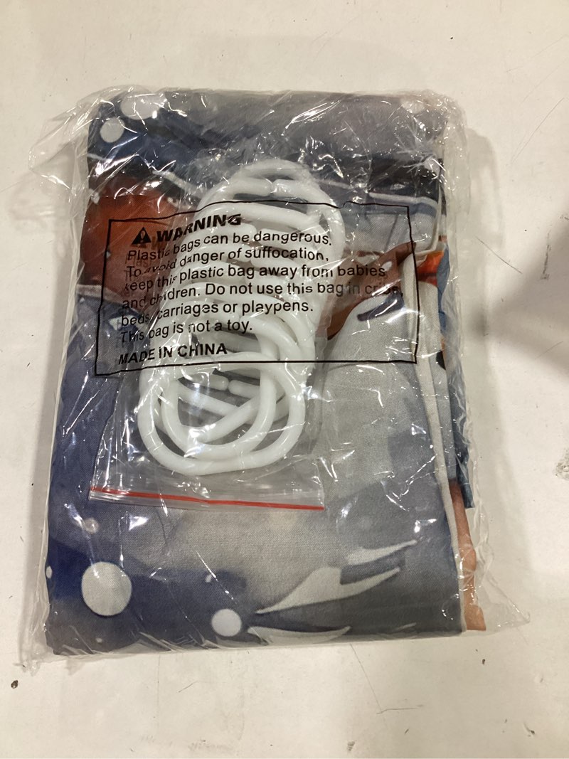 Condition photo showing New/Like New for Christmas Shower Curtain for Bathroom 36" x 72" Blue Christmas Snowman Gift Flower Holly Eucalyptus Linen Shower Curtain with Hooks Polyester Waterproof Home Bathtub Decor 36"W x 72"L (Pack of 1)